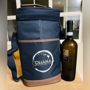 Ohana Navy and Brown Women's Satchel Bag